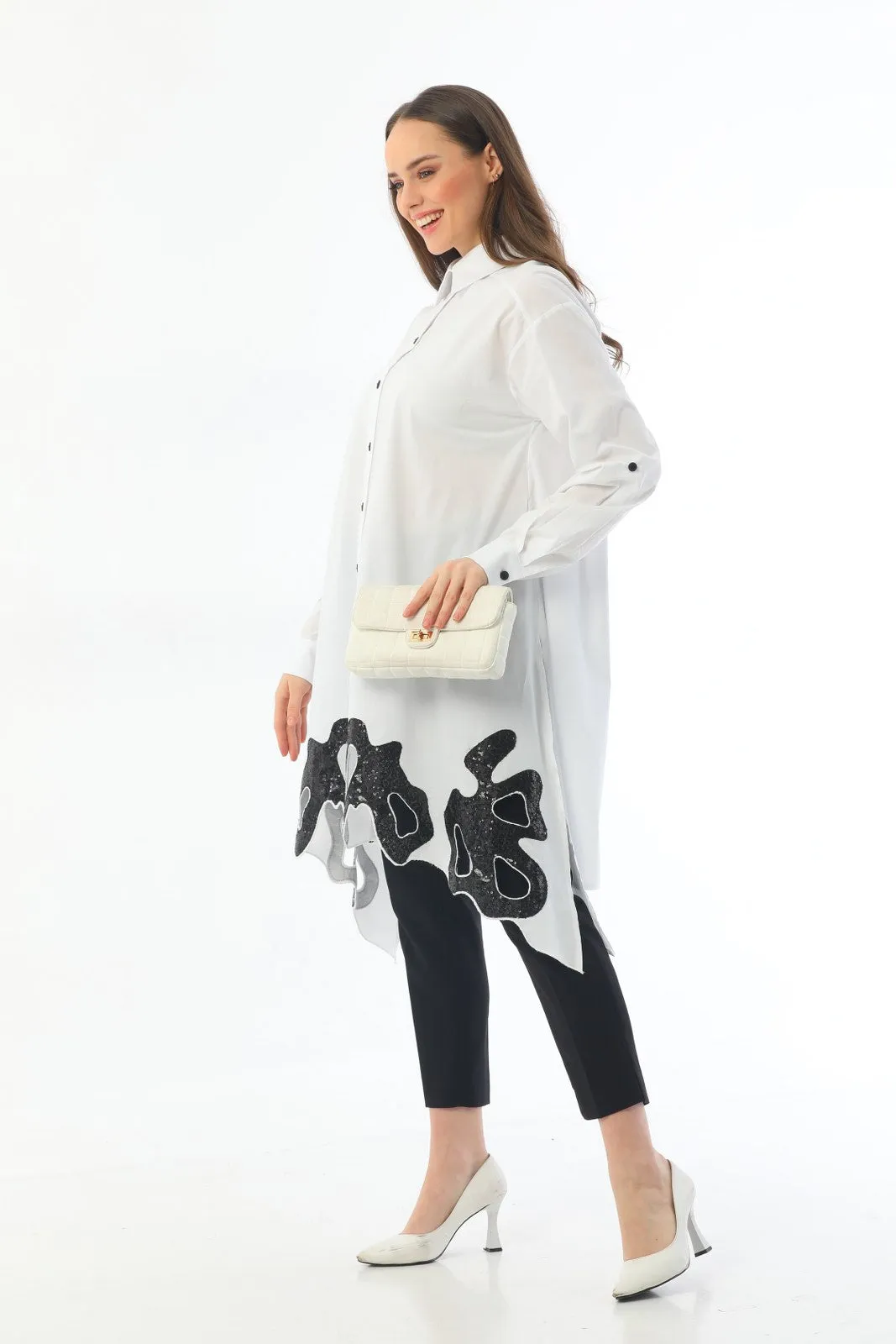 N&C Wilma Tunic White