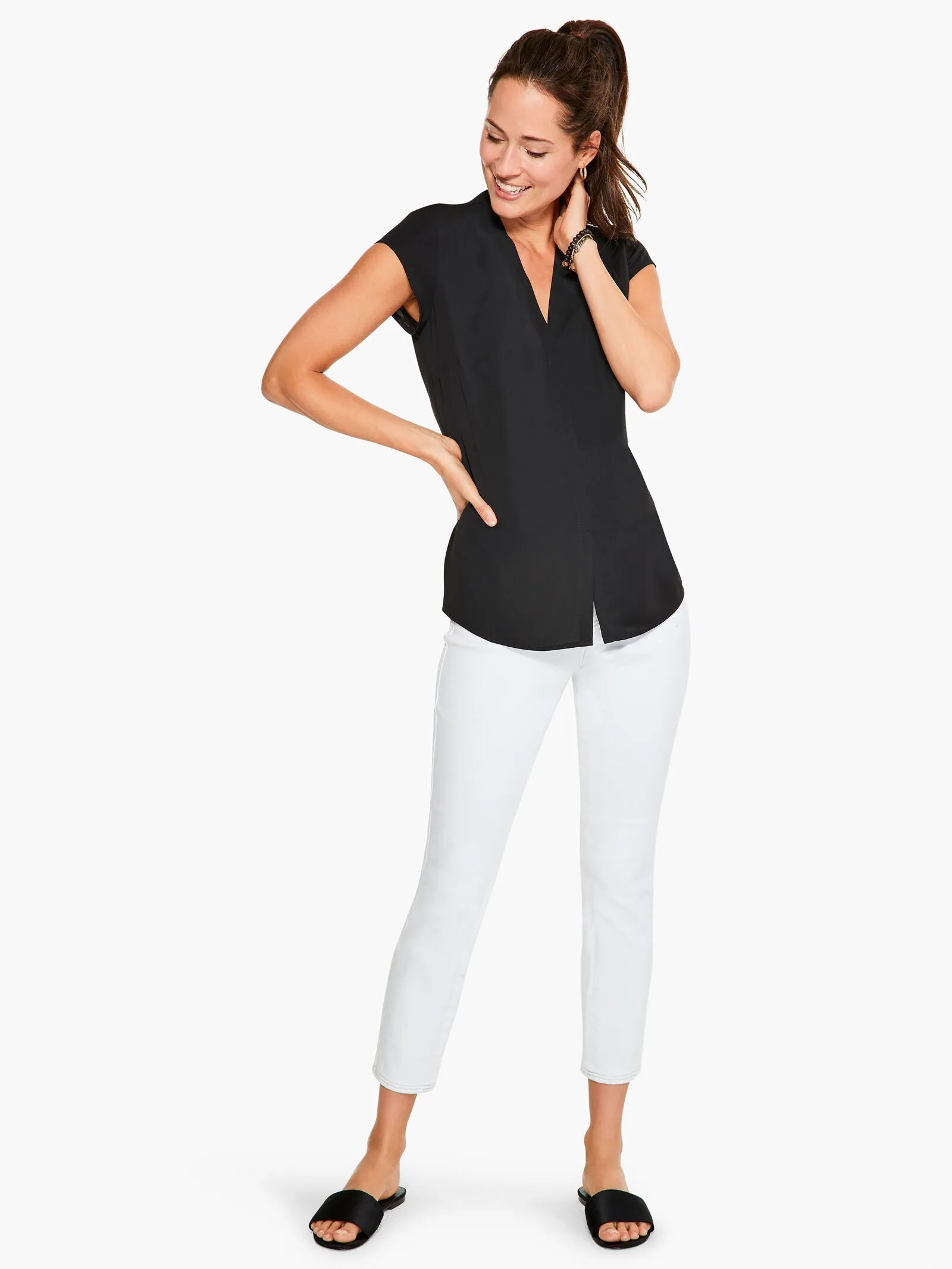 Nic   Zoe Cap Sleeve Day To Night Top