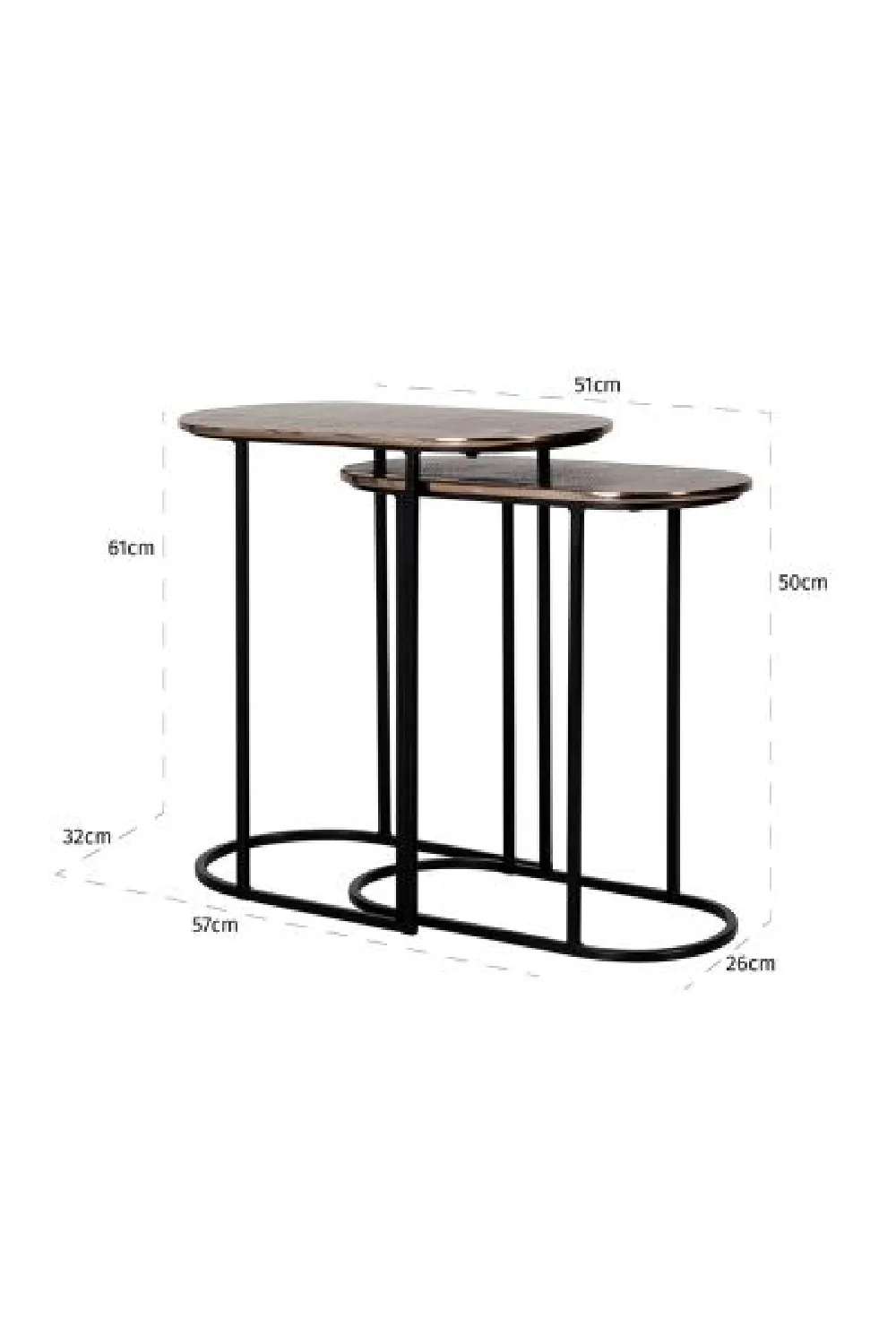 Oblong Nested End Tables (2) | OROA Chandon