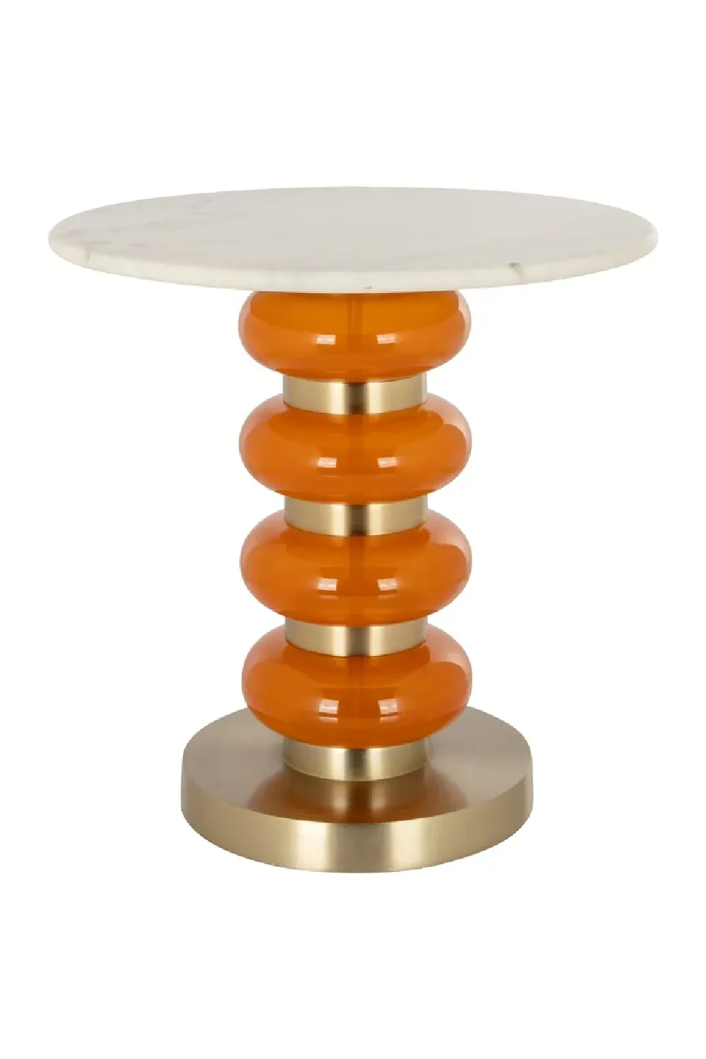 Orange Glass End Table | OROA Boann