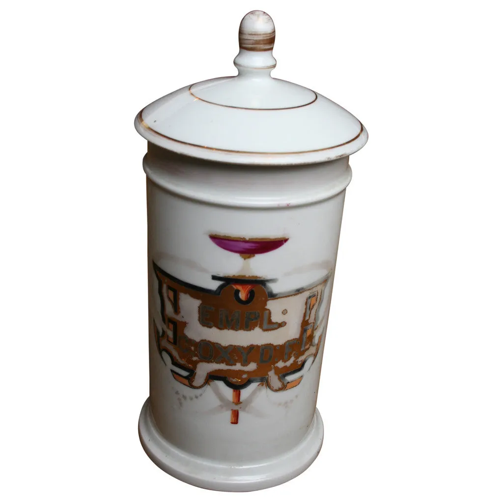 Porcelain Apothecary Jar