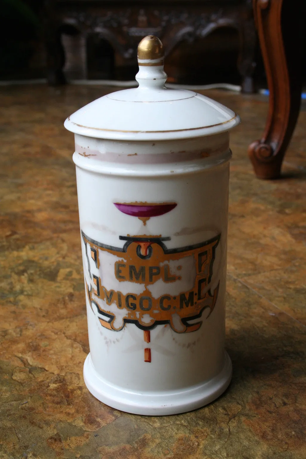 Porcelain Apothecary Jar