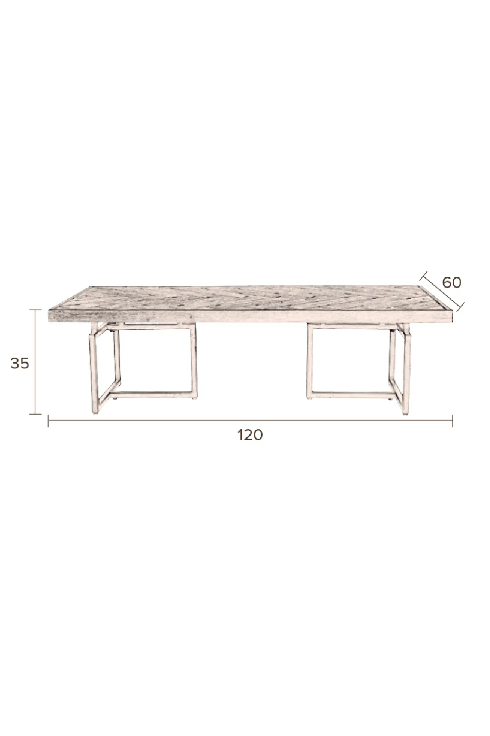 Rectangular Acacia Coffee Table | Dutchbone Class