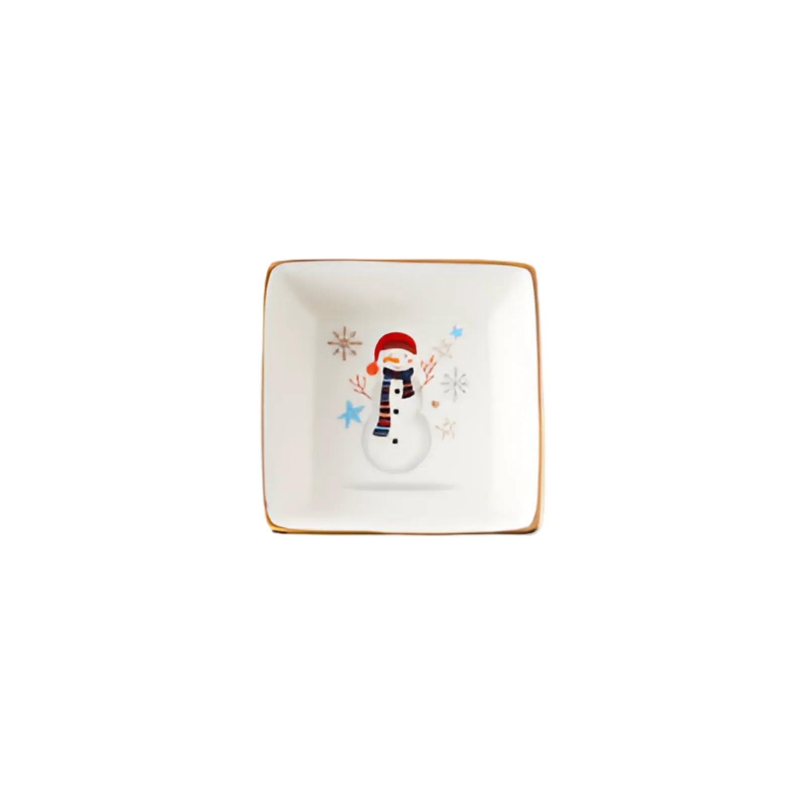 Santa and Friends Square Dish