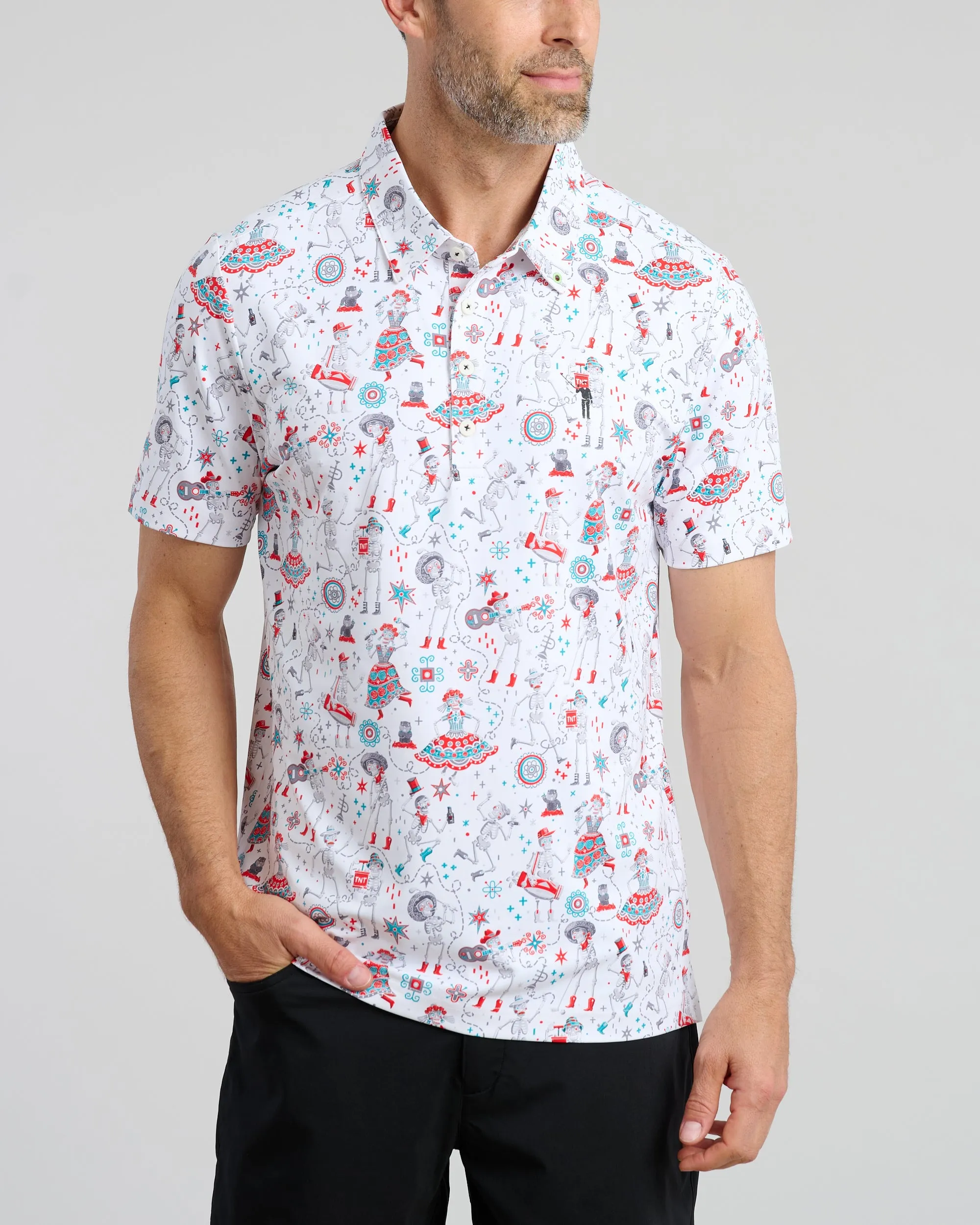 Skellyshack Men's Polo | White