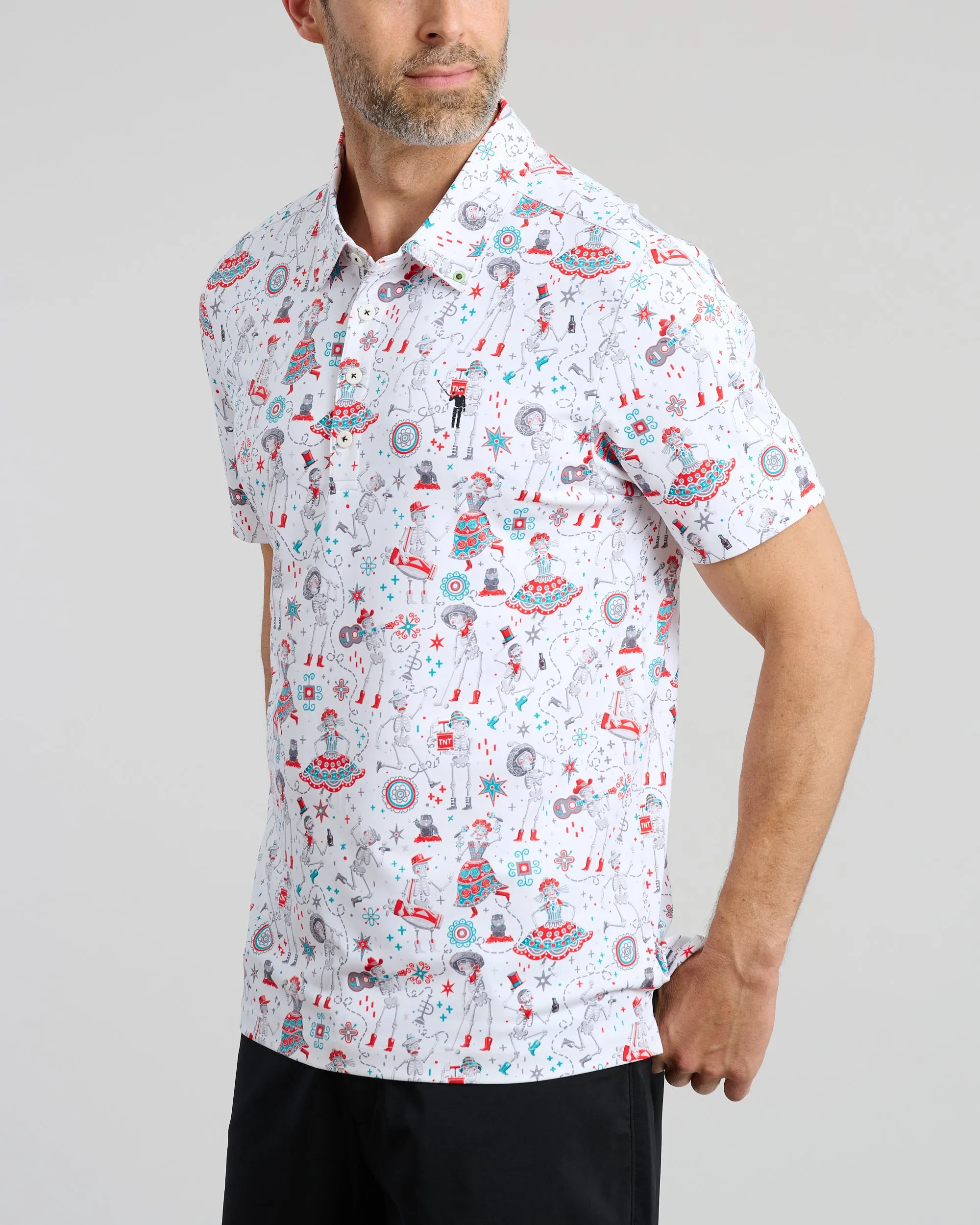 Skellyshack Men's Polo | White