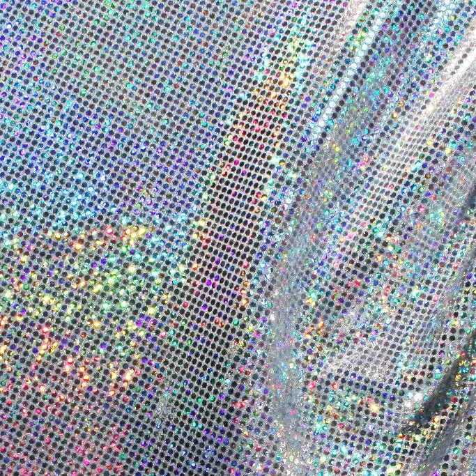 Sparkles Foiled Spandex Fabric | Blue Moon Fabrics