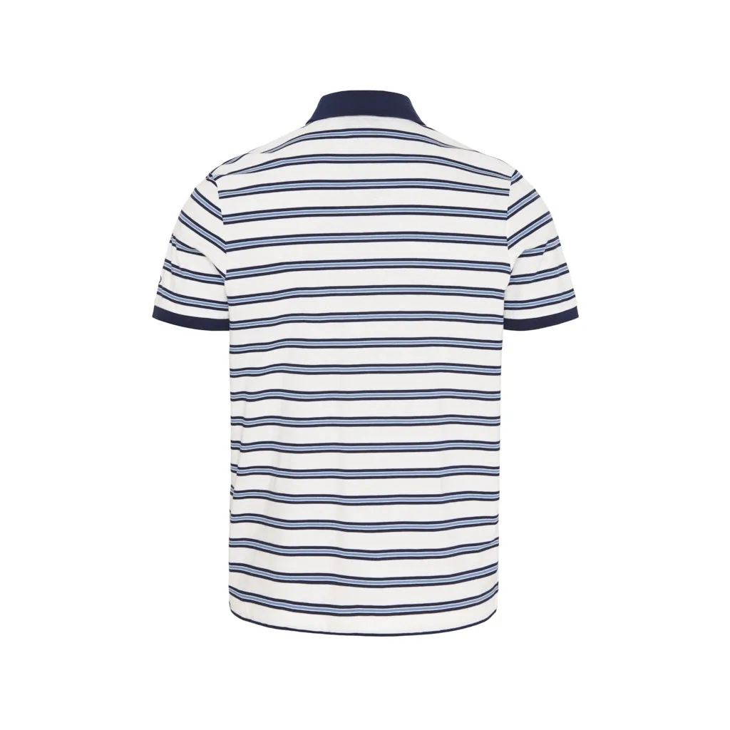 Theo Polo - Pearl/SR Navy/Coastal Blue