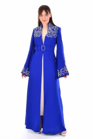 W&C 2507 Abaya Blue