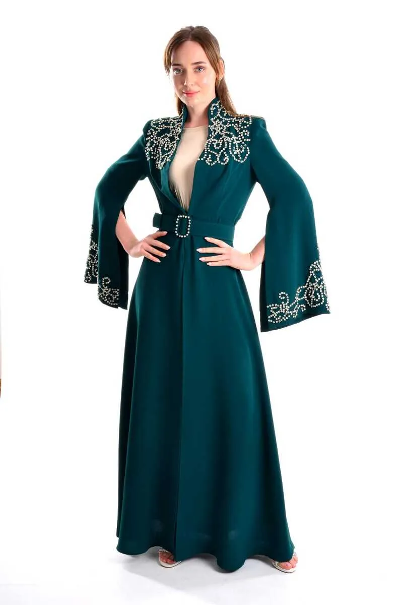 W&C 2507 Abaya Green