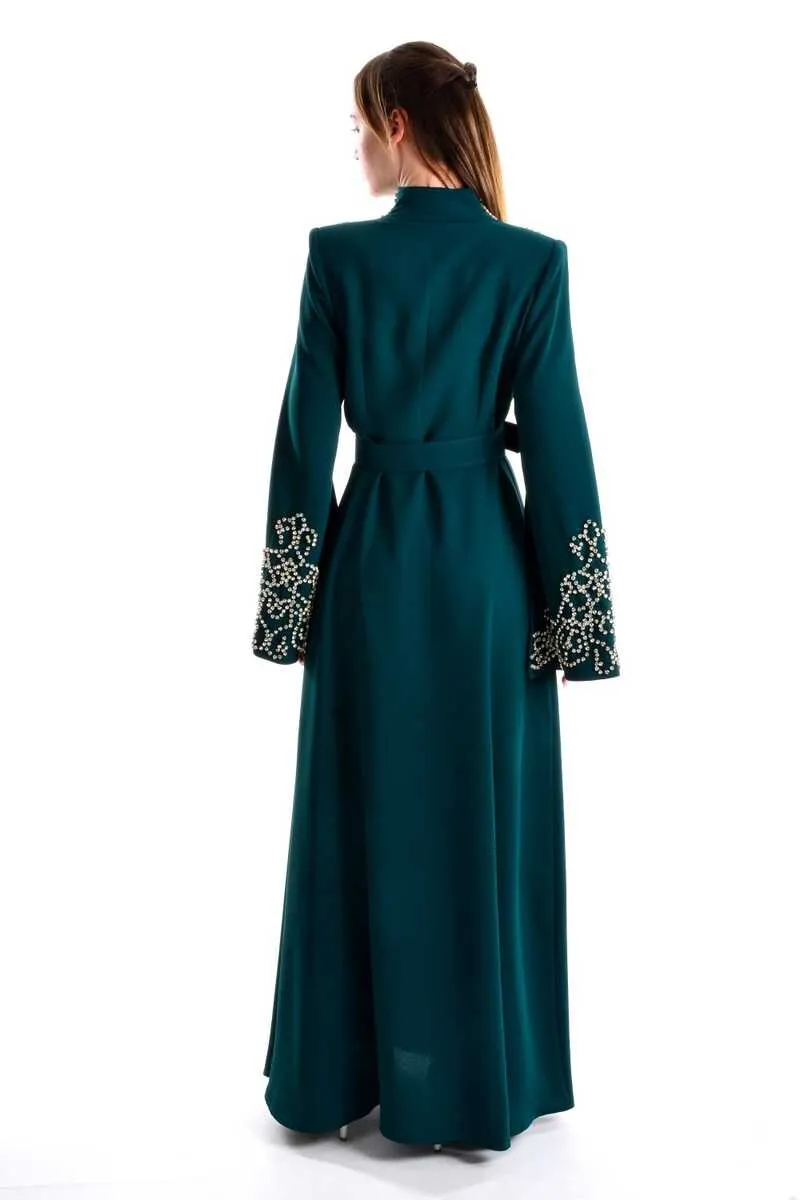 W&C 2507 Abaya Green