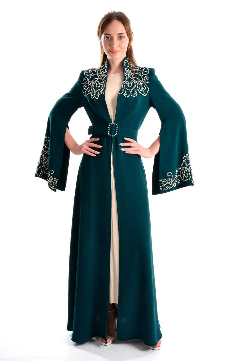 W&C 2507 Abaya Green