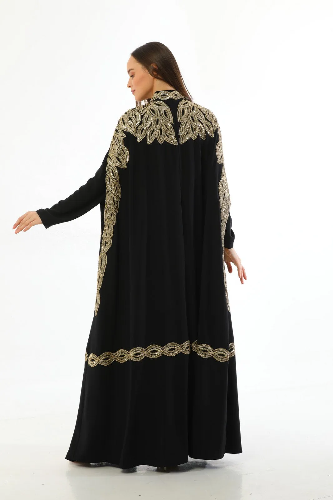 W&C Aviva Abaya Black