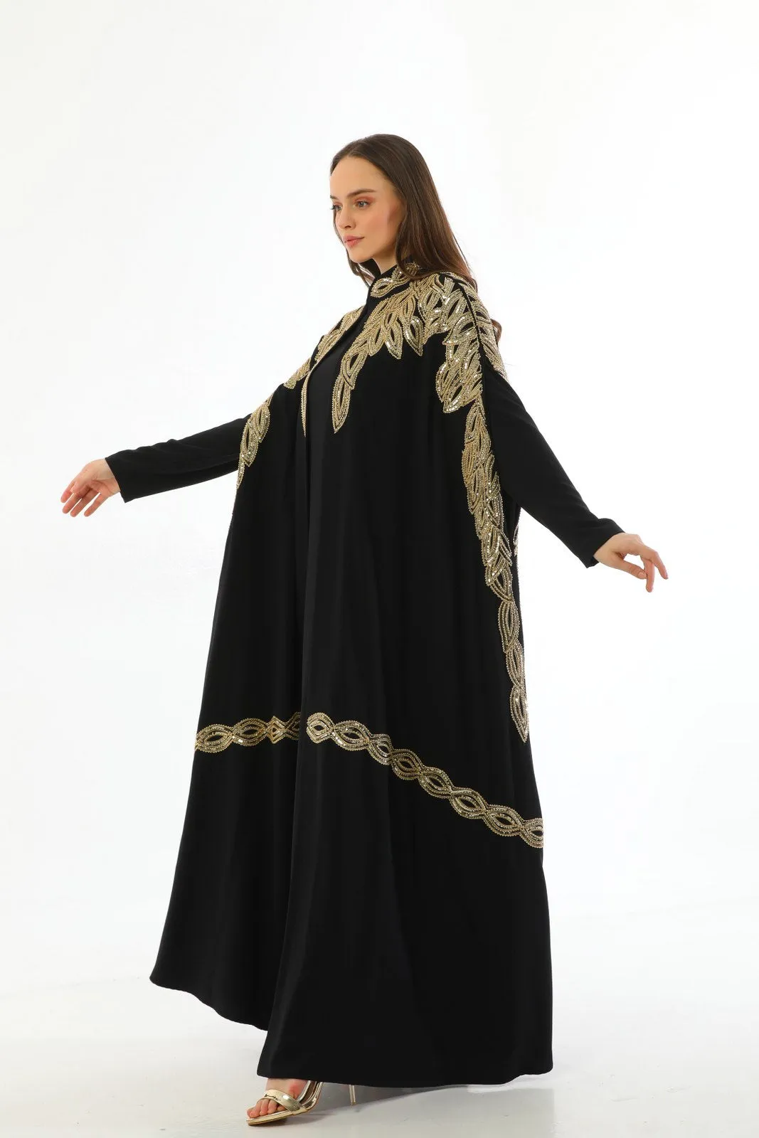 W&C Aviva Abaya Black