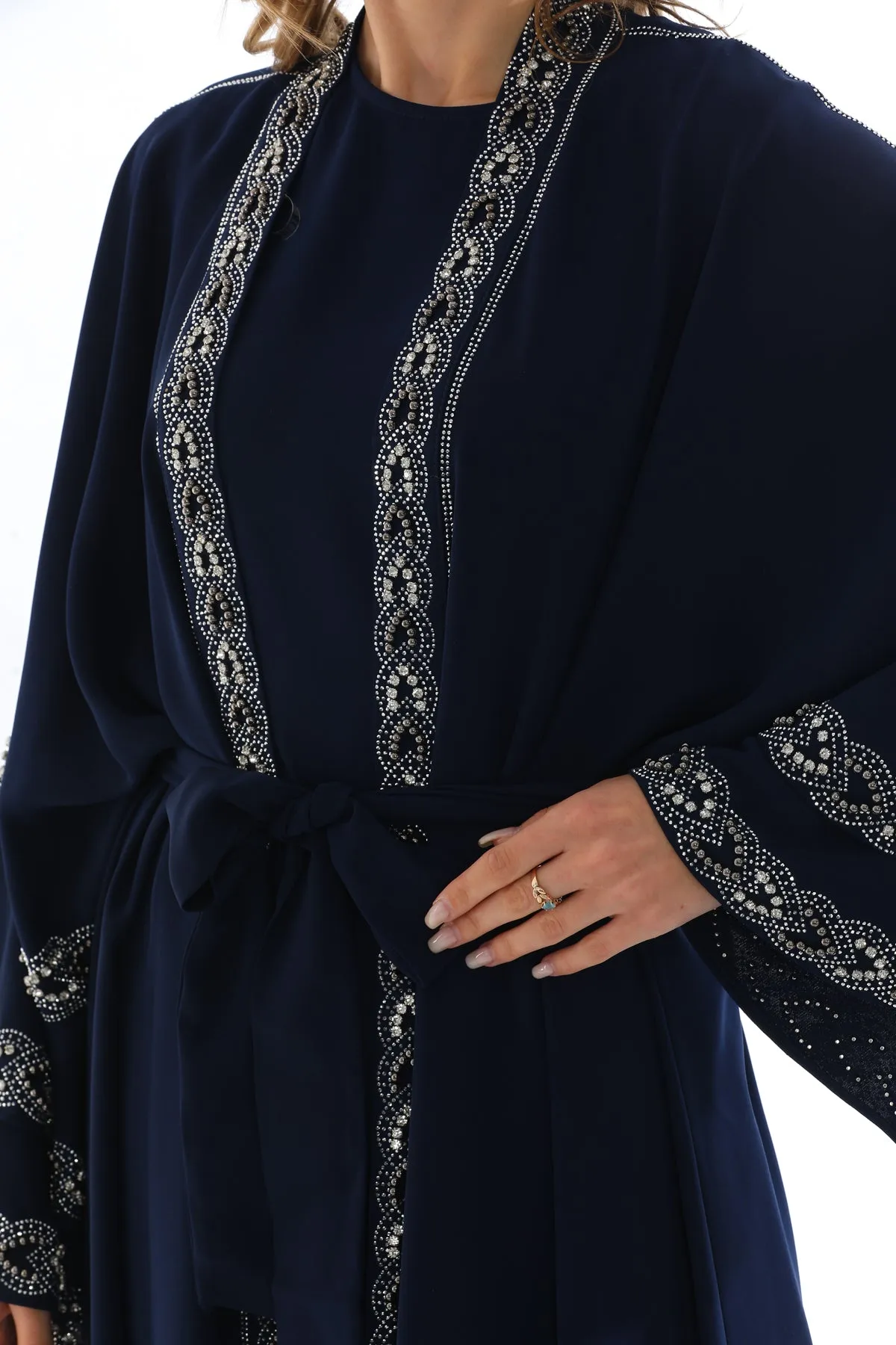 W&C Elisha Abaya Navy Blue