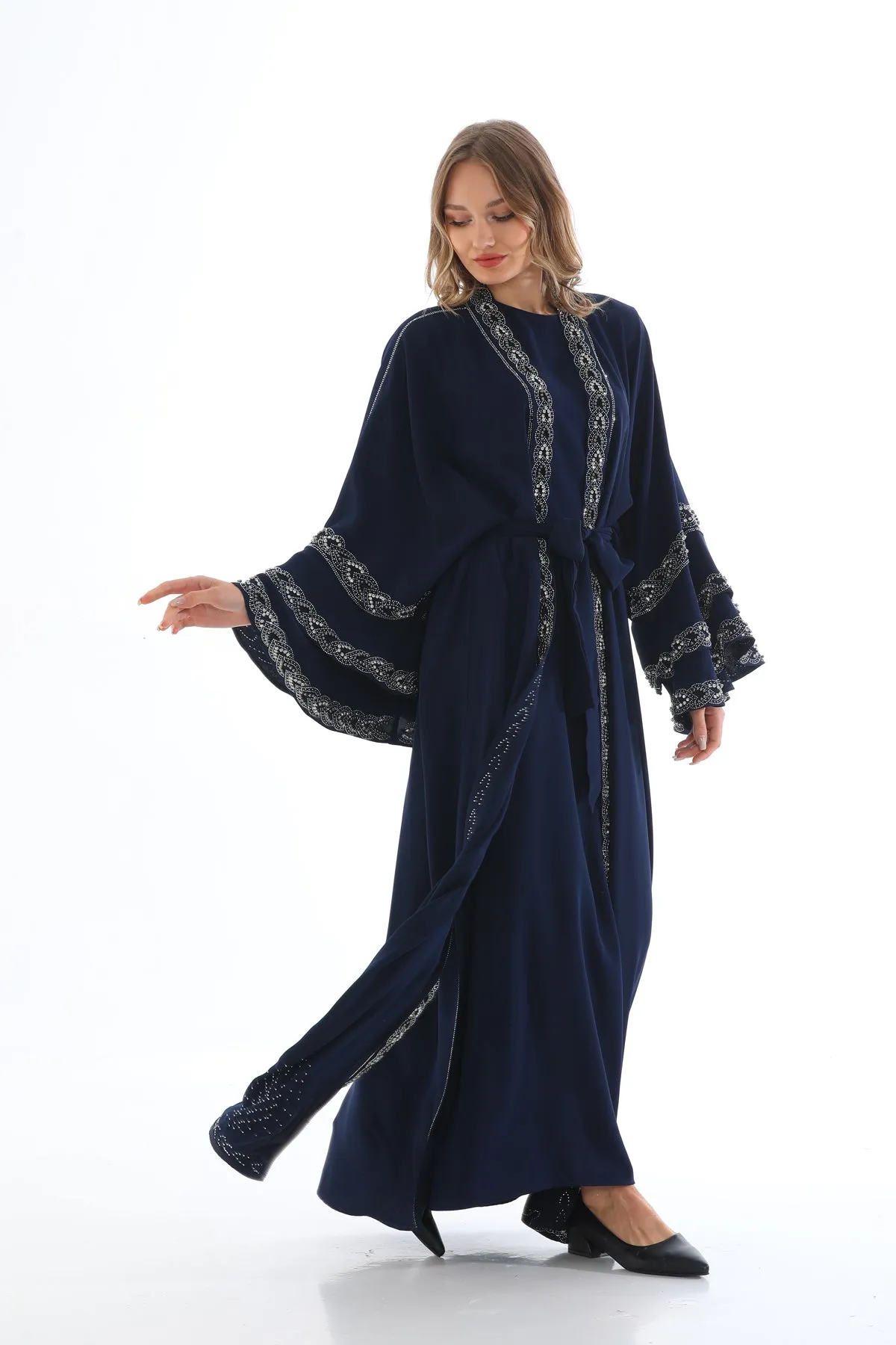 W&C Elisha Abaya Navy Blue