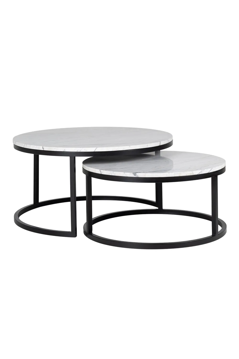 White Marble Nesting Coffee Tables (2) | OROA Lexington